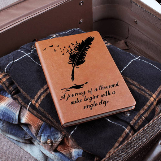 Journey of a Thousand Miles ~ Leather Journal ~ New Chapter Gift
