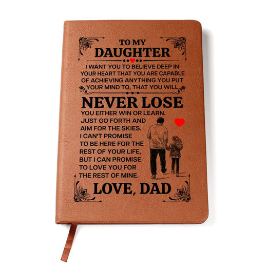 To My Daughter ~ Leather Journal ~ Love You for the Rest of Mine