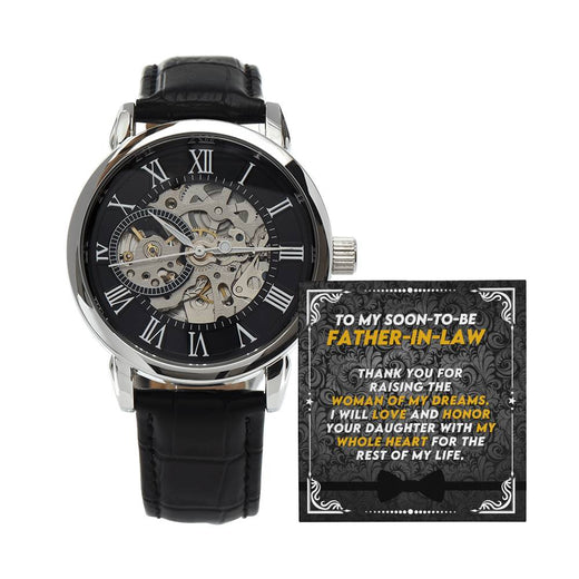 To My Soon-to-Be Father-in-Law – Luxury Openwork Watch | Wedding Gift
