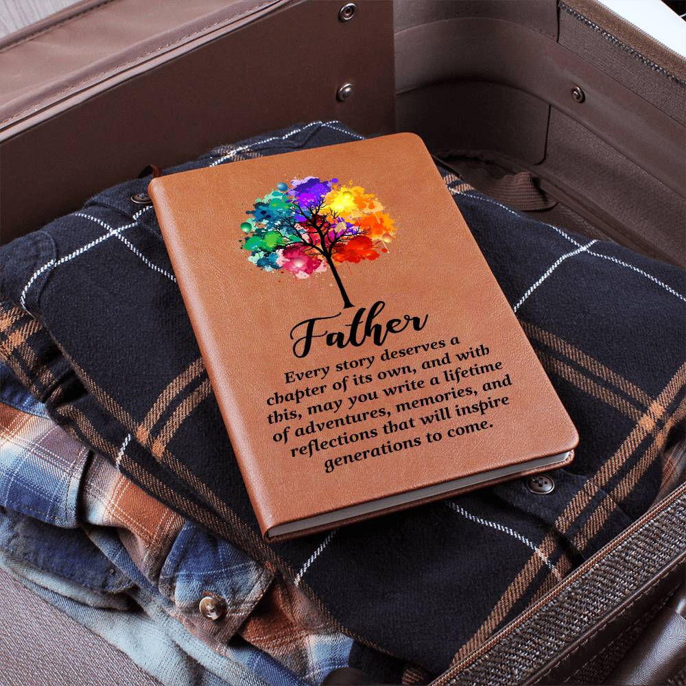 Father's Legacy Leather Journal ~ Write a Lifetime of Memories ~ engraved leather journal