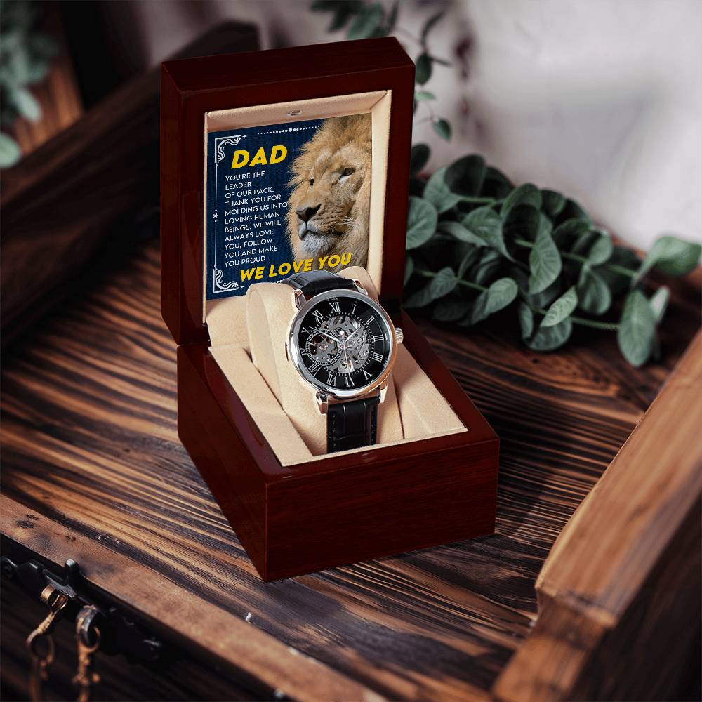 To My Dad – Luxury Openwork Watch | Leader of Our Pack, We Love You