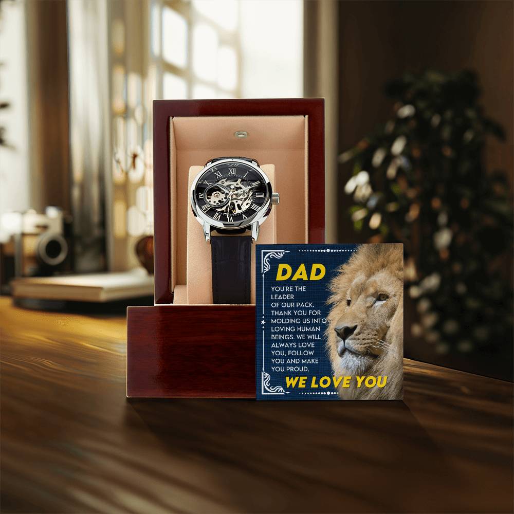 To My Dad – Luxury Openwork Watch | Leader of Our Pack, We Love You