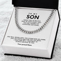 To my Son, You will never lose; you either win or learn ~ keepsake gift shown in a gift box