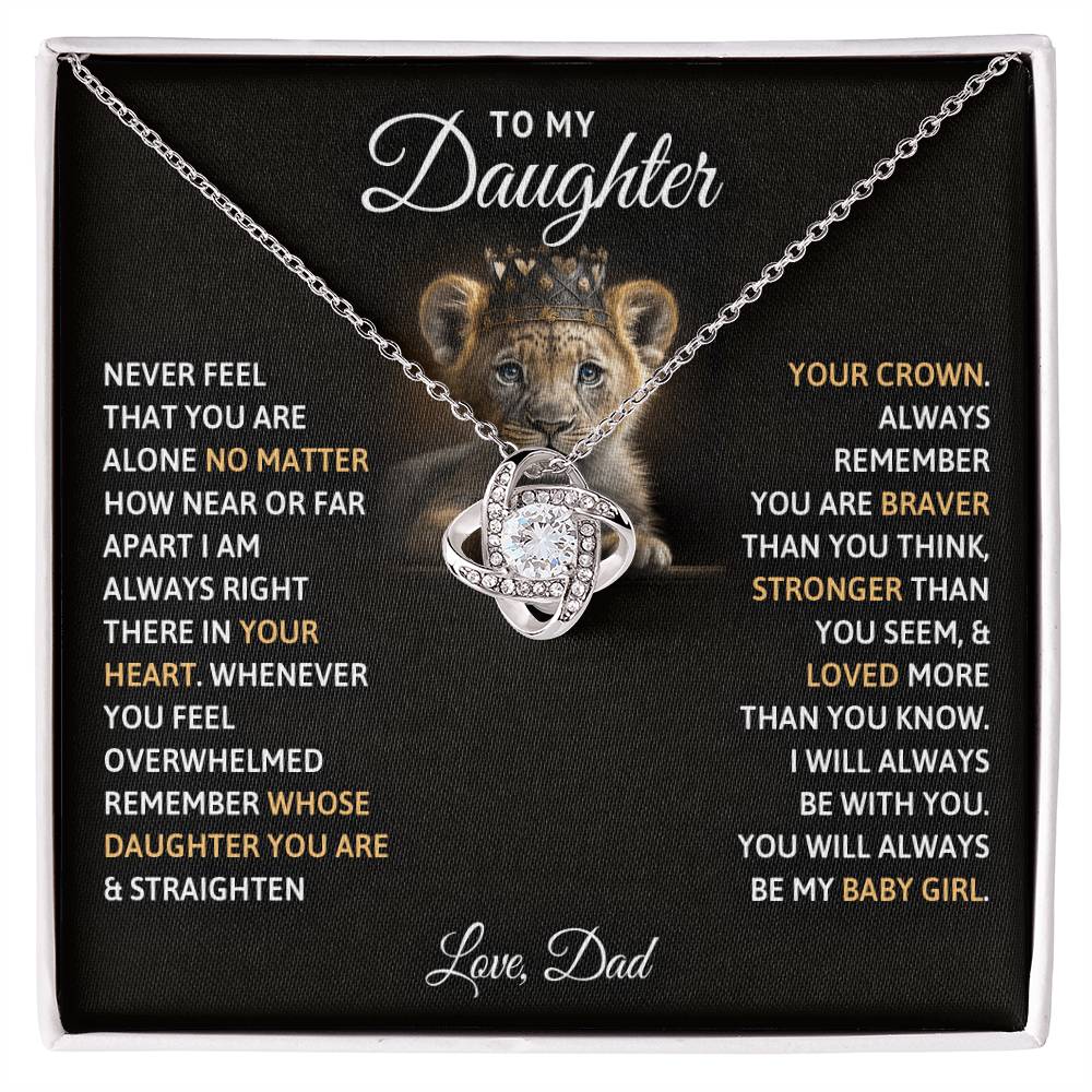 To My Daughter, You Will Always Be My Baby Girls ~ keepsake gift shown in a gift box