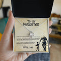 To My Daughter, You Will Never Lose ~ keepsake gift shown in a gift box