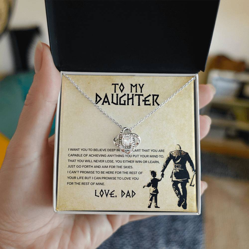 To My Daughter, You Will Never Lose ~ keepsake gift shown in a gift box