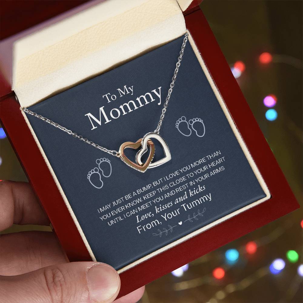 To My Mommy, Love From Your Tummy ~ keepsake gift shown in a gift box