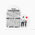 To My Daughter Promise Heart Acrylic Plaque ~ acrylic keepsake plaque with a printed message