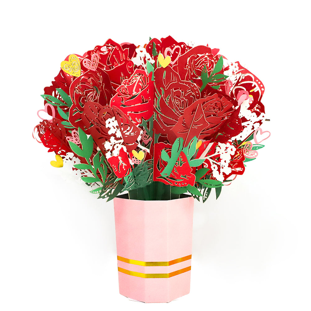 Sweet Devotion Flower Bouquet ~ keepsake gift shown in a gift box