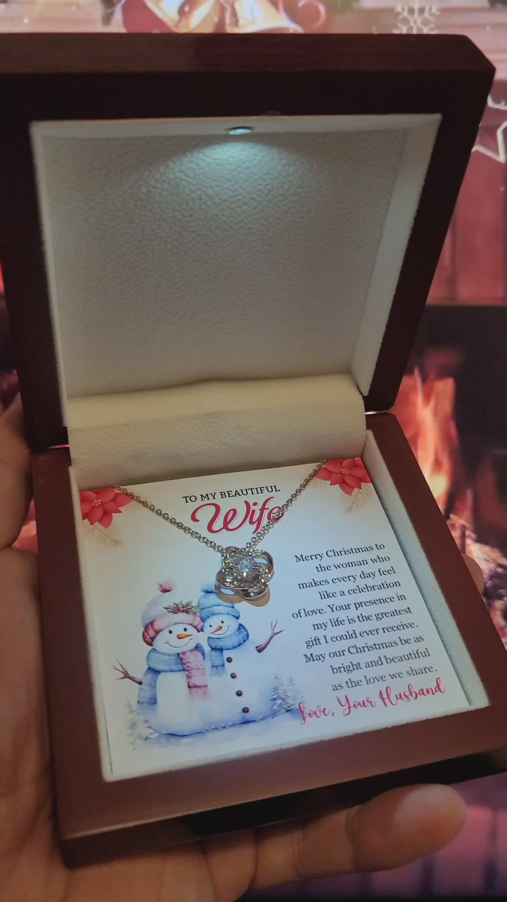 Christmas Gift for Wife ~ Love Knot Necklace ~ A Celebration of Love